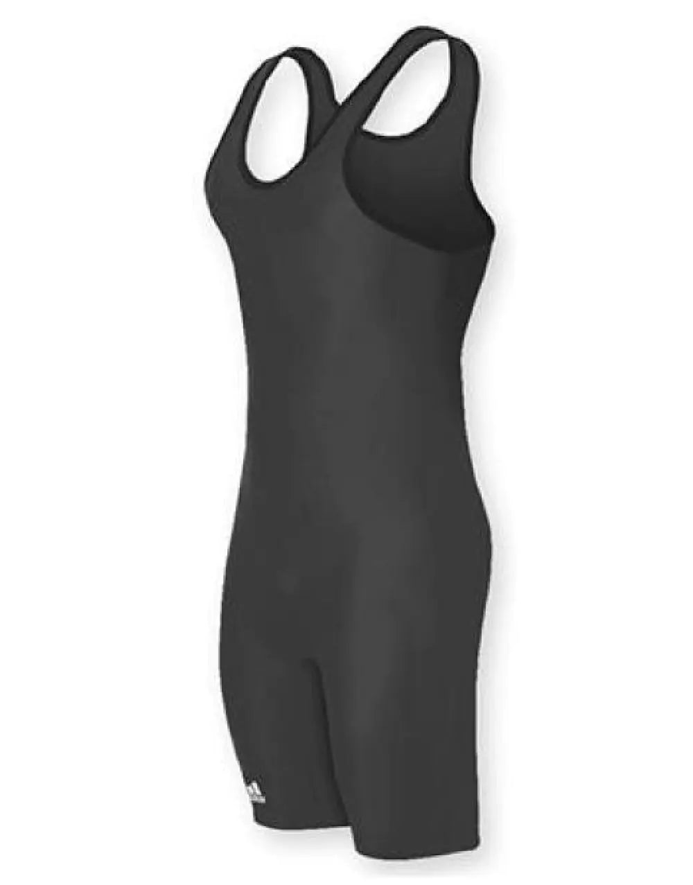 Style Loft Collection x adidas Lycra Solid Wrestling Singlet - Black, Size Small