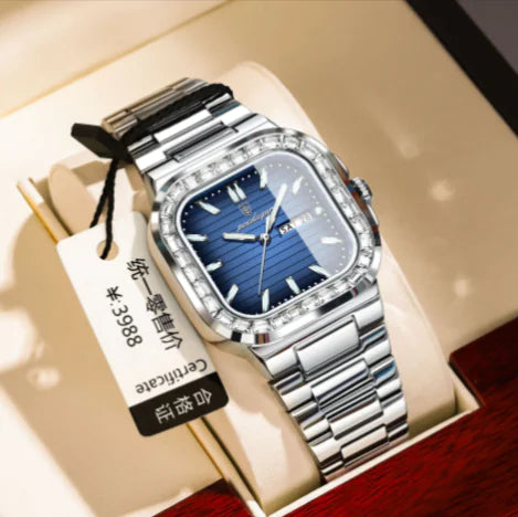 Style Loft Collection St-Imier Zircon Diamond Face Quartz Watch