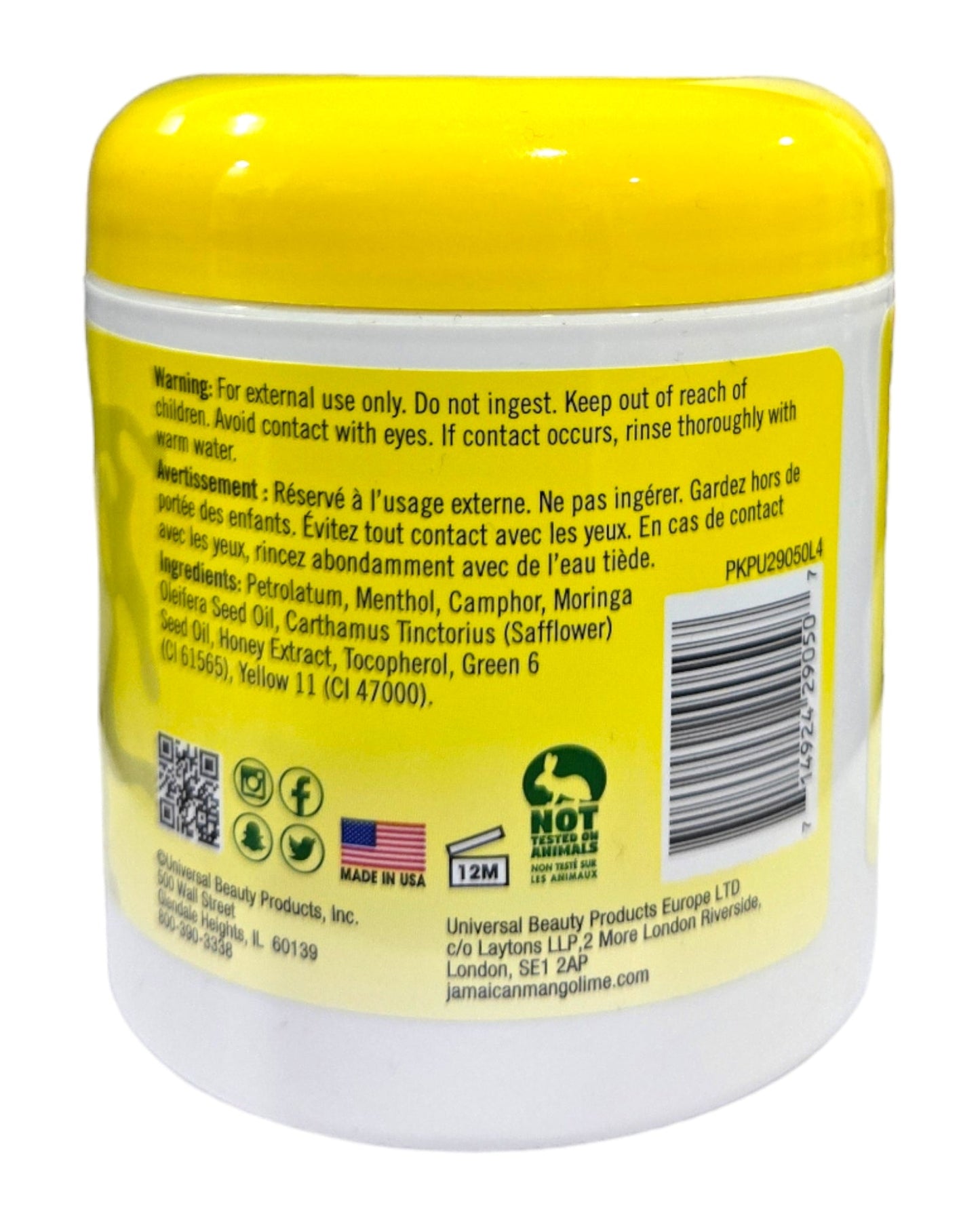 Jamaican Mango & Lime Lock Gro Moringa Seed Oil Manuka Honey