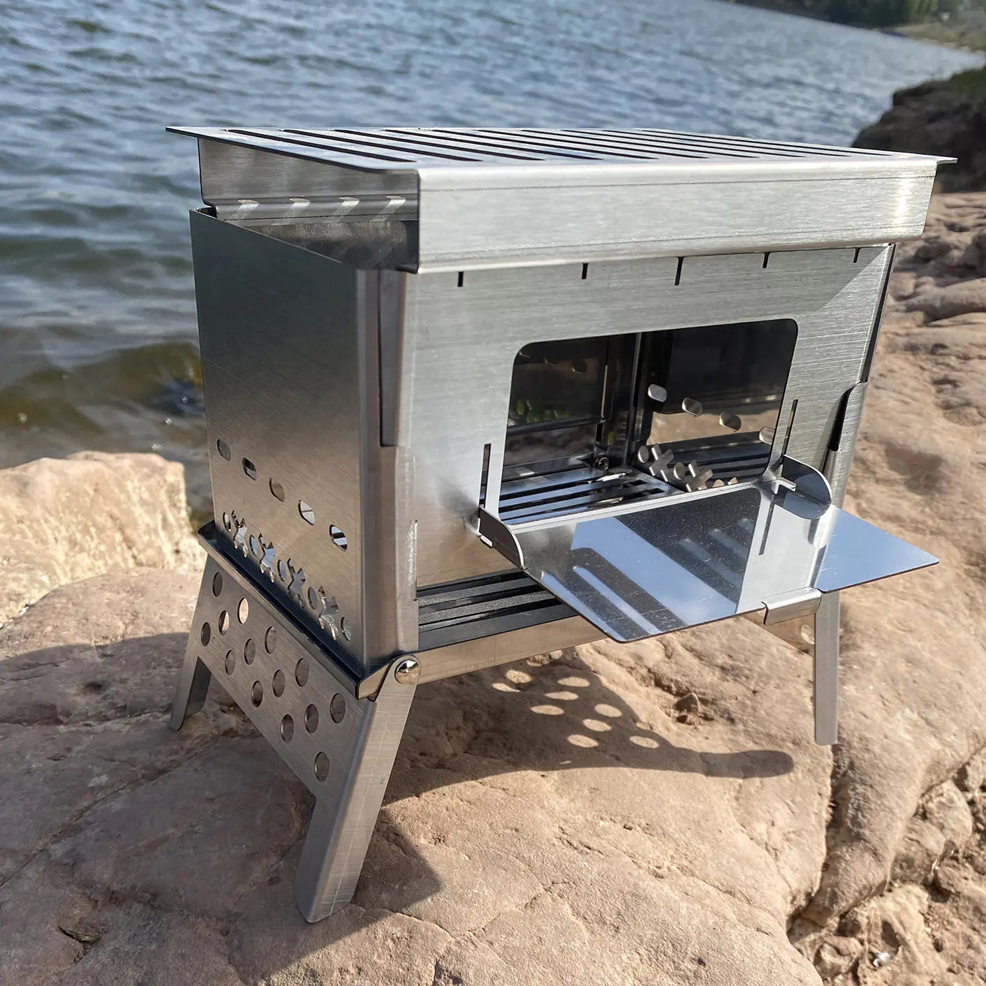 Style Loft Collection OutdoorStyle Fold and Go BBQ Camping Pit