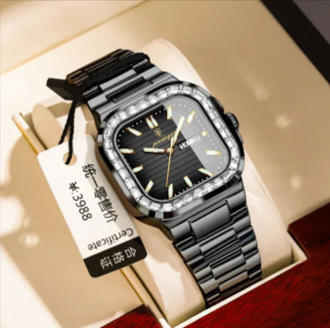 Style Loft Collection St-Imier Zircon Diamond Face Quartz Watch