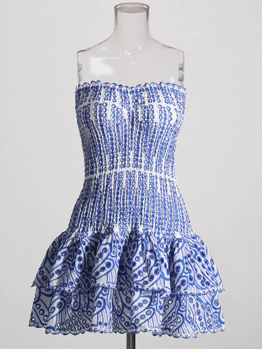 Style Loft Collection Turks and Caicos Strapless Ruffled Mini Dress