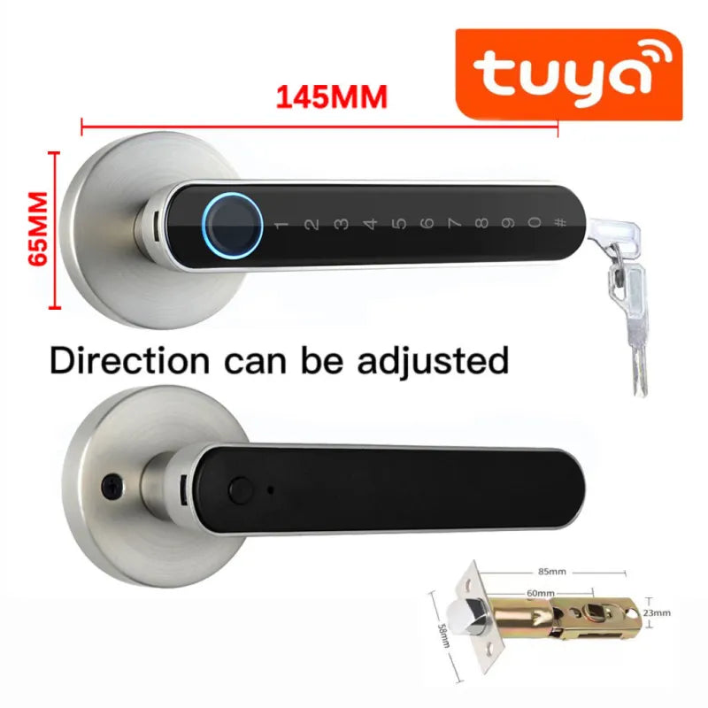 Style Loft Collection CyberSecure Smart Wifi, Bluetooth, and Fingerprint Door Lock