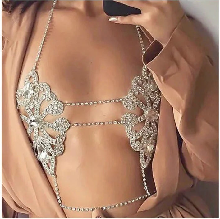 Style Loft Collection Crystal Glass Body Chain