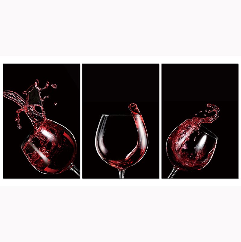 Red Wine Celebration Acrylic Wall Art | Home Decor | Kitchen + Metal