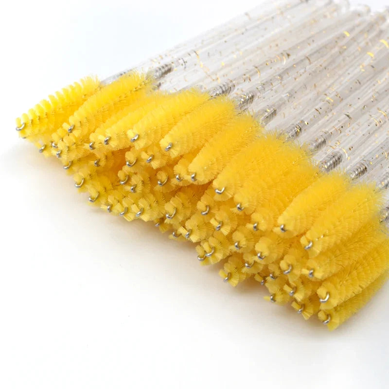 5/50Pcs Black Lashes Brush Cosmetics False Eyelashes Supplies Reusable Makeup Brushes Eyebrow Brush Mascara Wands Make Up Tools