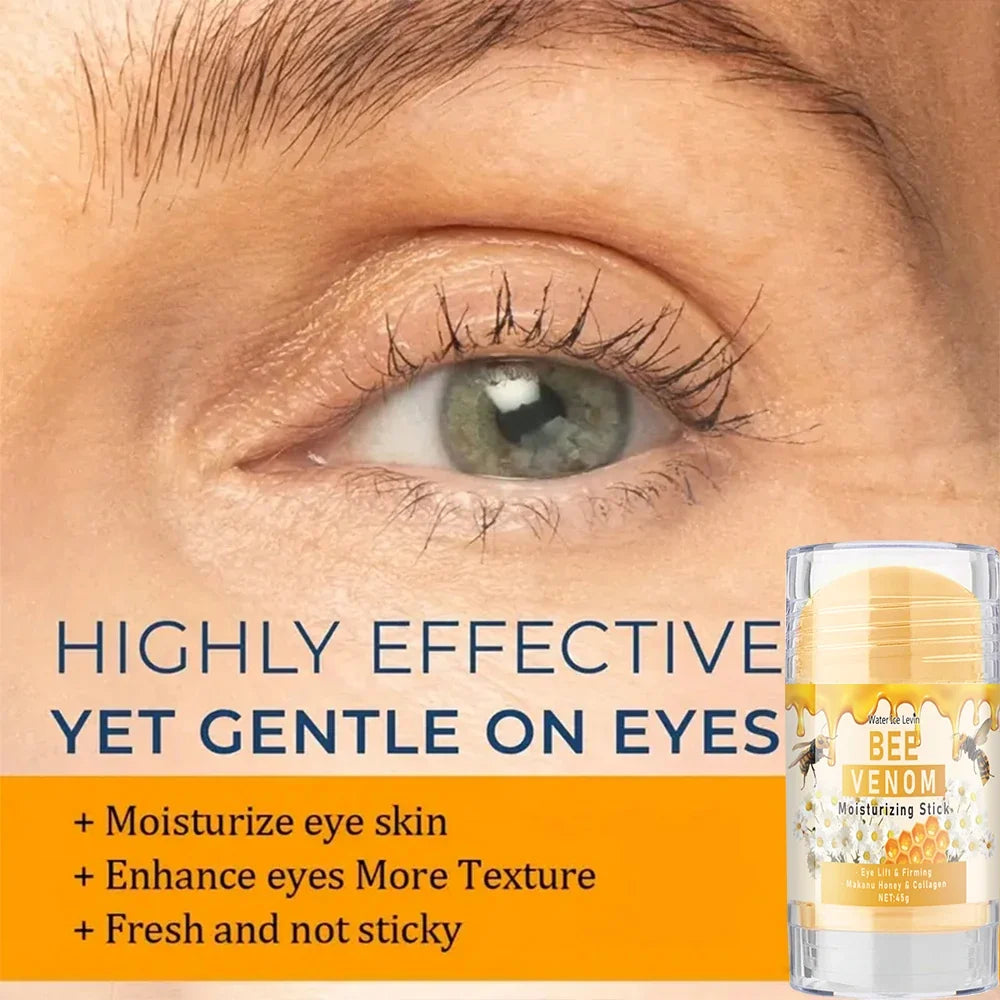 Bee Venom Eye Cream Stick Hydrates and Moisturizes the Skin Around the Eyes, Protects and Nourishes, Making the Light Beige Color More Soft