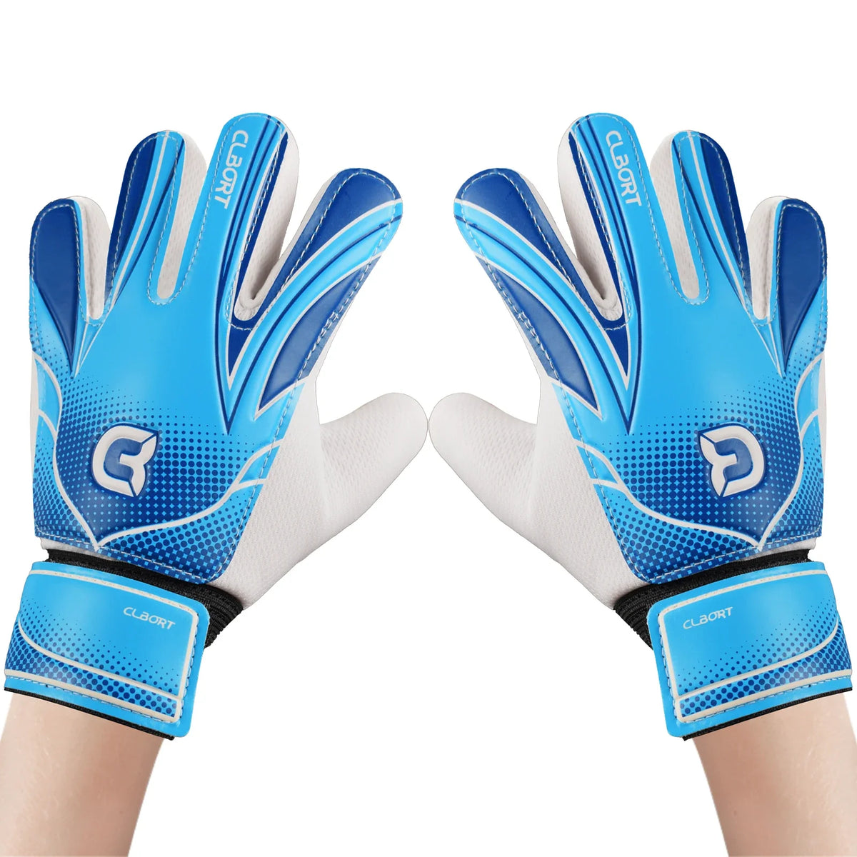 1 pair Non-Slip Soccer Goalie Gloves with Double Wrist Protection