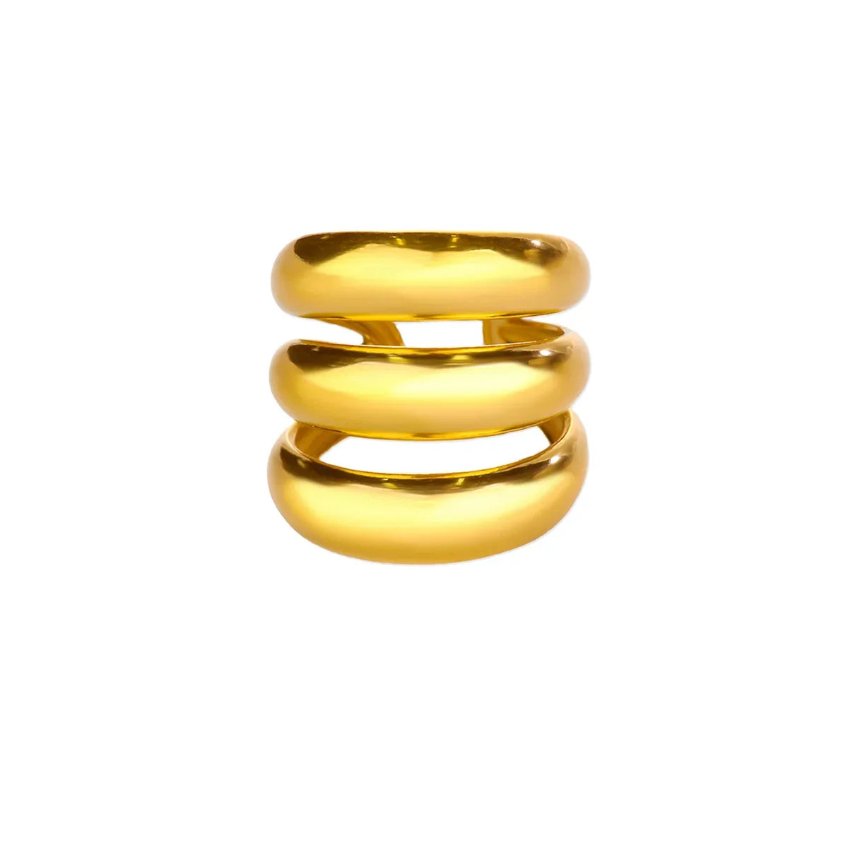 Stainless Steel Geometric Irregular Rings For Women Minimalist Open Adjustable Rings Daily Jewelry Wedding Anniversary Gifts