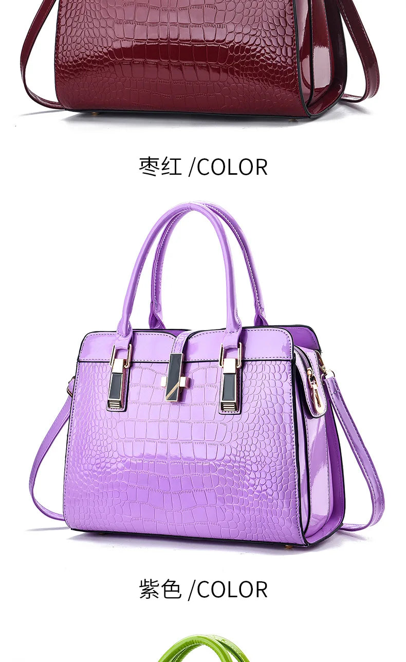 Women's Structured PU Handbag | Shoulder and Crossbody Tote