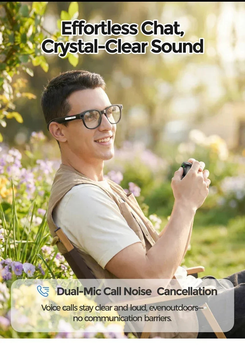 Lenovo AI Smart Glasses 8MP HD Camera 4K Shooting Image Conversation Translation Listening To Music Smart Glasses 2026 New