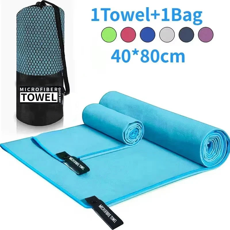 Quick-Drying Sports Towel 40x80CM Blue Grey Green Orange Swimming Gym Fitness Camping Running Beach Washcloth Towels multitool