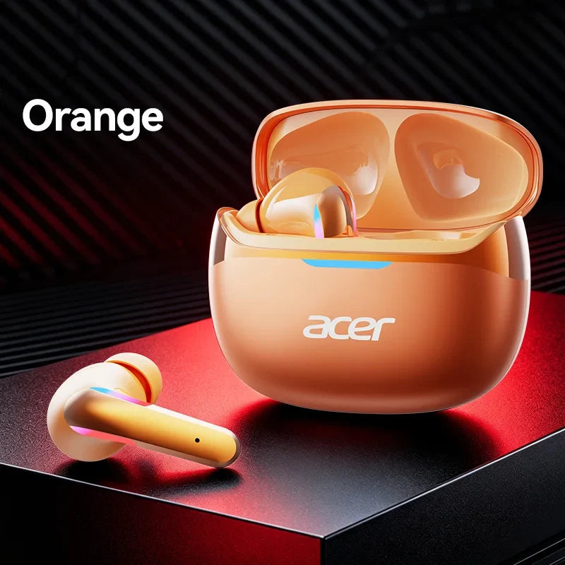 Acer Ohr829 Wireless Headphones Bluetooth 6.0 Low-Latency Gaming Headphones Enc Call Noise Reduction Surround Stereo Sound Comfortable to Wear Long Battery Life Compatible with Mobile Phones and Tablets