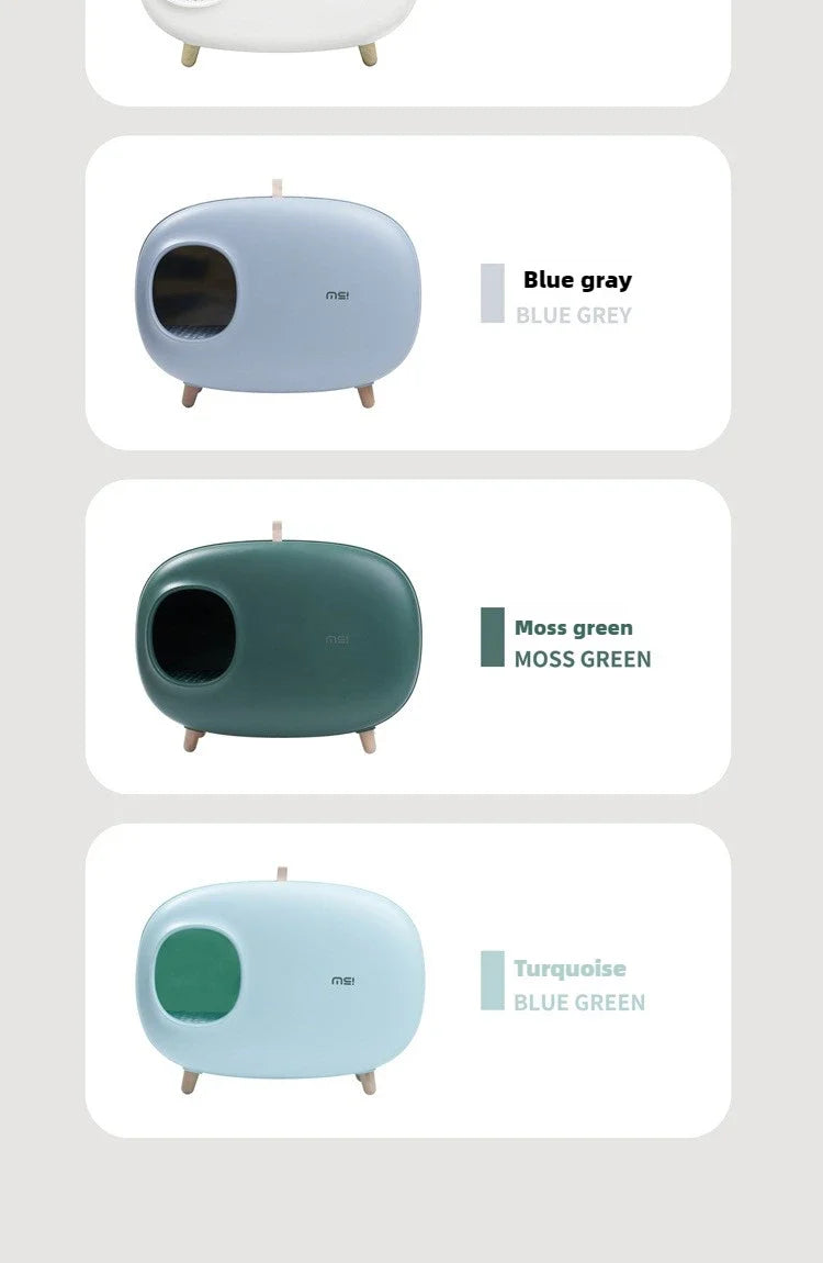 Makesure Cat Litter Box Fully Enclosed Cat Toilet Pet Supplies High-value Cat Toilet Automatic Self-cleaning Litter Box