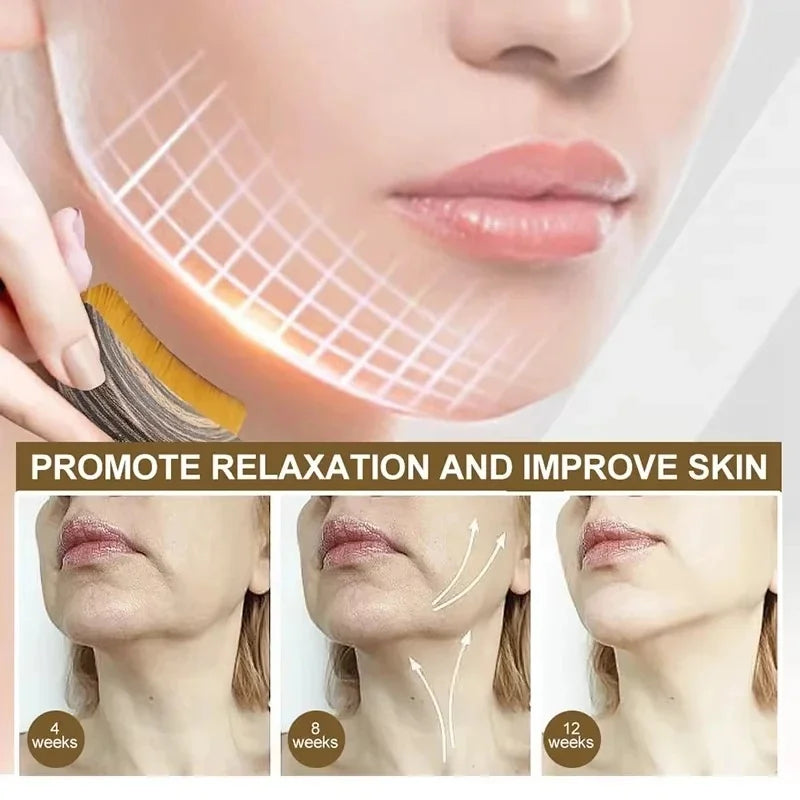 Face Lymphatic Sculpting Massager Ergonomic Contour Brush Jawline Chin Shaping Drainage Massager Facial Relax Skincare Tool