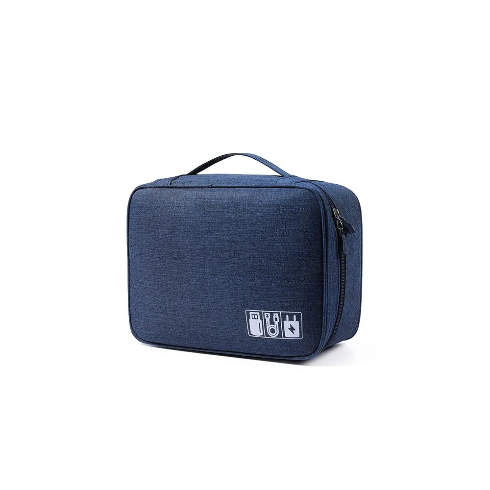 Cable Storage Bag Waterproof Digital Electronic Accessories Organizer Portable Travel Cable Organizer Case For USB Cable Charger
