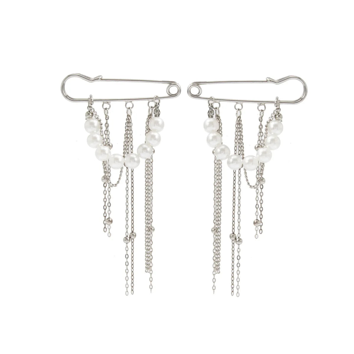 Retro Sweet Imitation Pearl Metal Chain Tassel Pendant Pin Pants Foot Chain 2025 Creative Girl Fashion Sweet Fashion Jewelry
