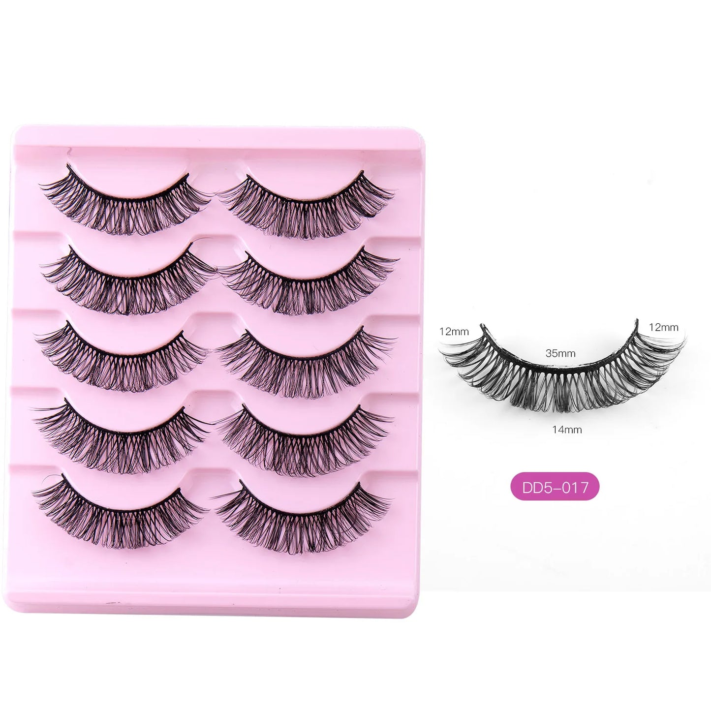 Fashion Russian Strip Lashes 2/5/10 Pairs 3D Mink Lashes Natural Eyelashes Dramatic False Eyelashes Wholesale Eyelash Extension