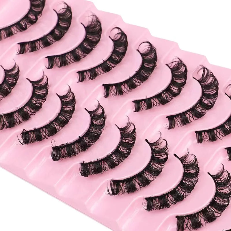 Faux mink eyelashes natural 3d mink lashes makeup volume false eyelashes in bulk cilio H13 E-08