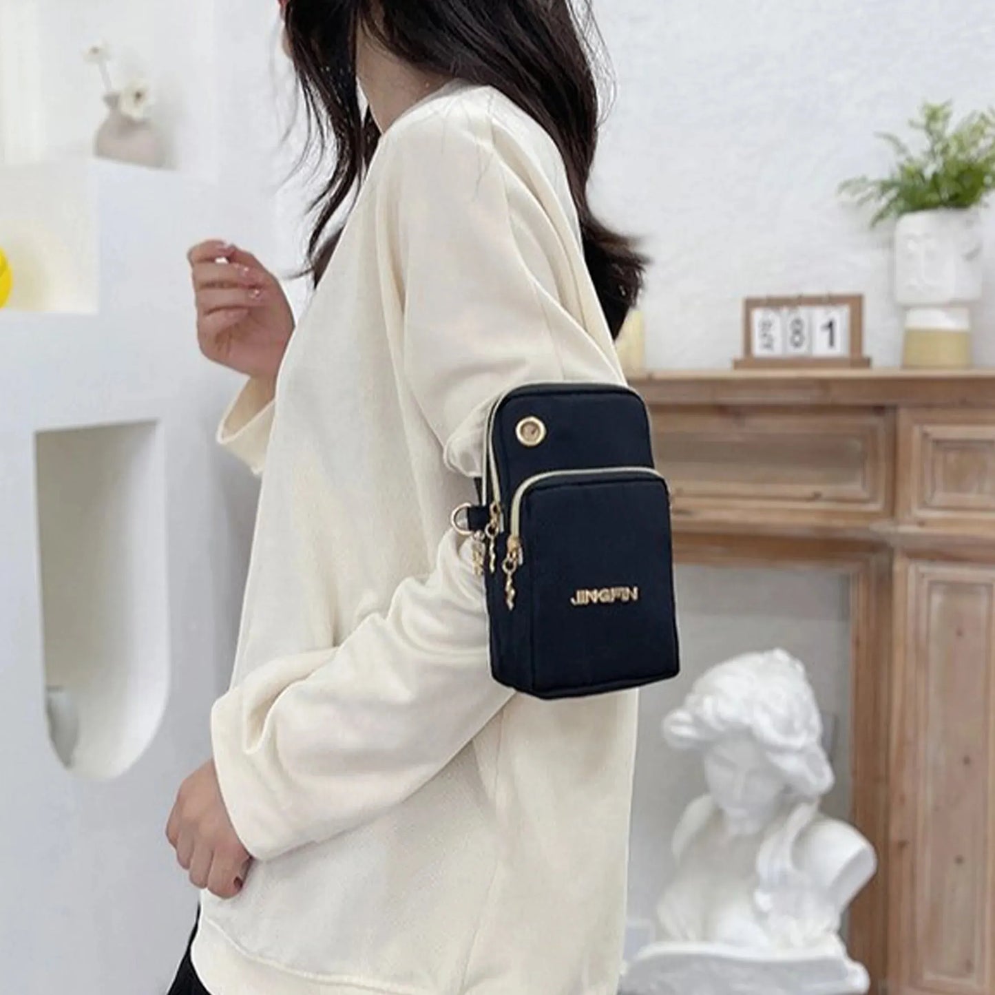 New Fashion Women's Mobile Phone Bag | Mommy Coin Bag & Neck Hanging Running Cover (Casual Crossbody Mini Bag)