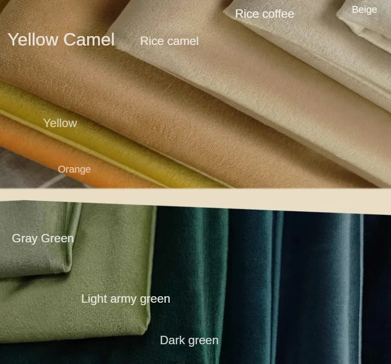 Velvet Fabric By The Meter for Tablecloth Diy Sofa Covers Curtains Sewing Thickened Soft Cloth Plain Black White Winter Textile