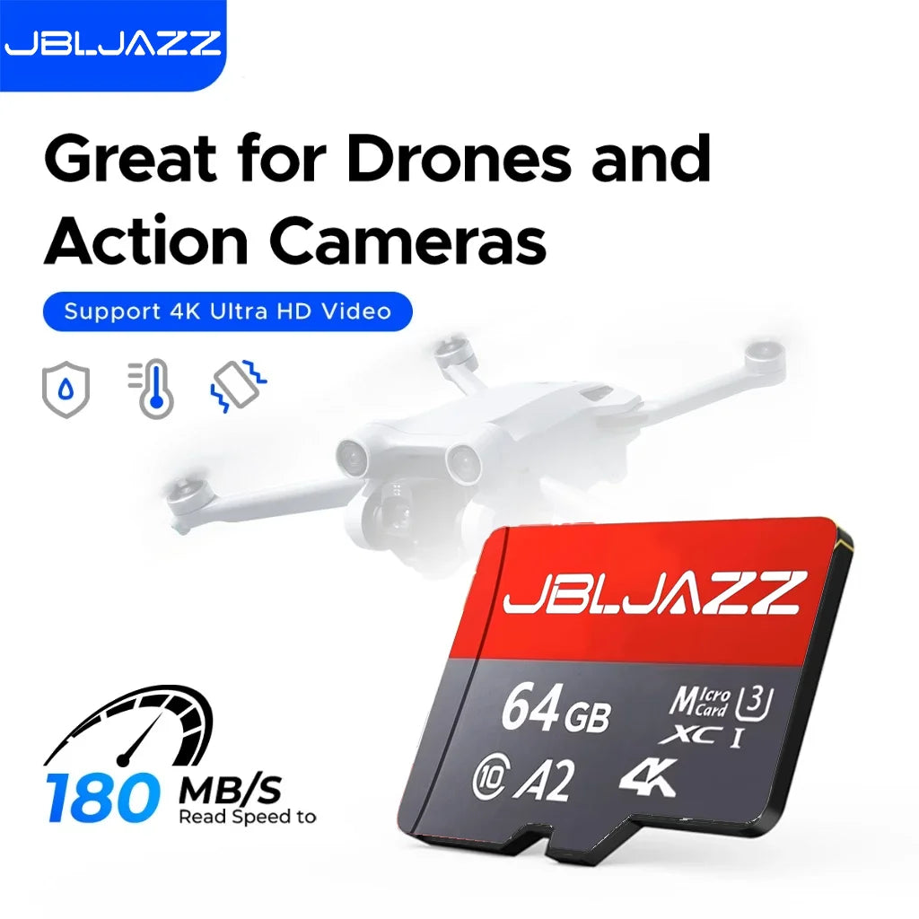 Class 10 Micro TF SD Card 256GB 512GB 64GB Memory Card High Speed Flash A2 Mini TF SD Card for Smartphone Camera Flash Storage