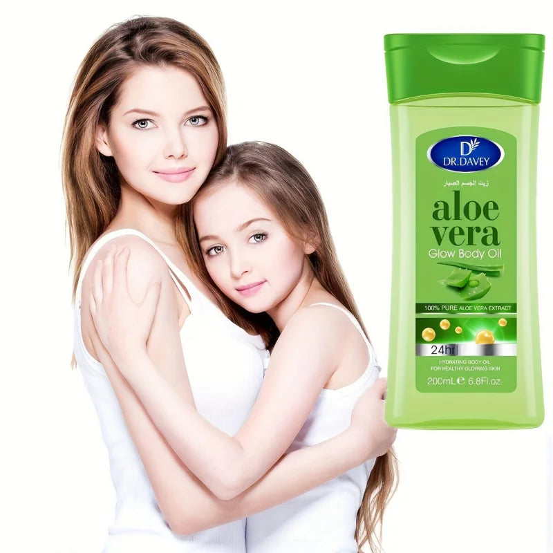 DR.DAVEY ALOE VERA BODY OIL SPA Body Massage Essential Oil with Aloe Vera Shine  Nourishing Oil Suitable for All Skin Type
