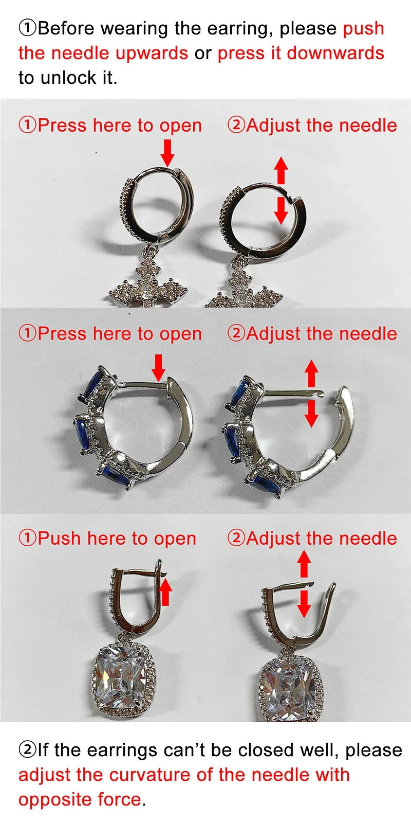 Huitan Hoop Earrings with Princess Cubic Zirconia Exquisite Ear Circle Earrings for Women Silver Color Fashion Versatile Jewelry