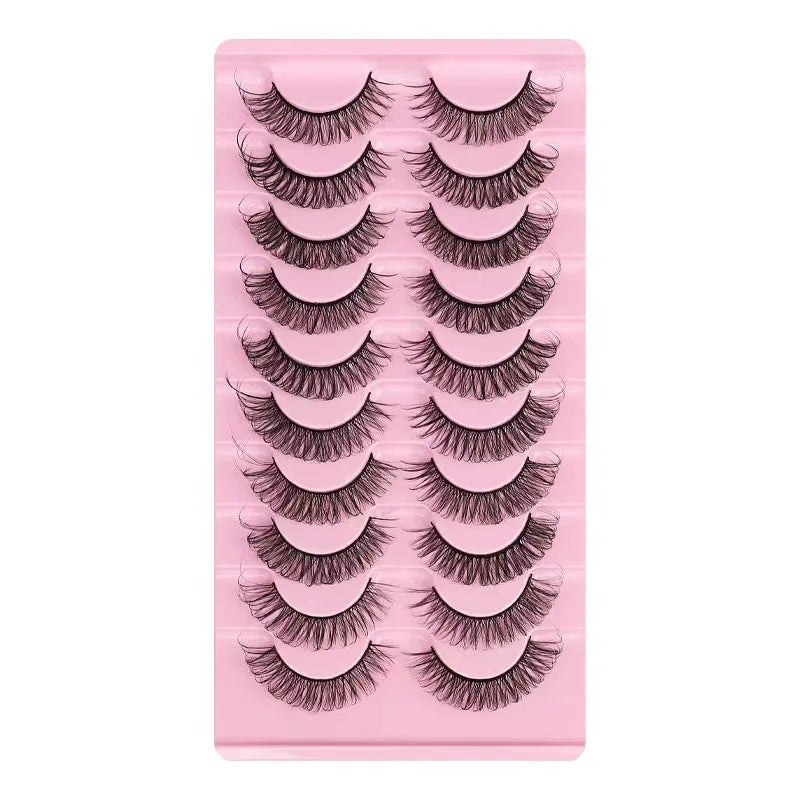 Faux mink eyelashes natural 3d mink lashes makeup volume false eyelashes in bulk cilio H13 E-08