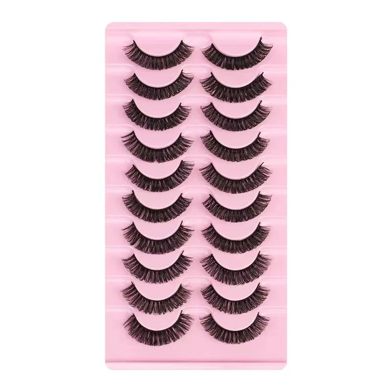 Faux mink eyelashes natural 3d mink lashes makeup volume false eyelashes in bulk cilio H13 E-08