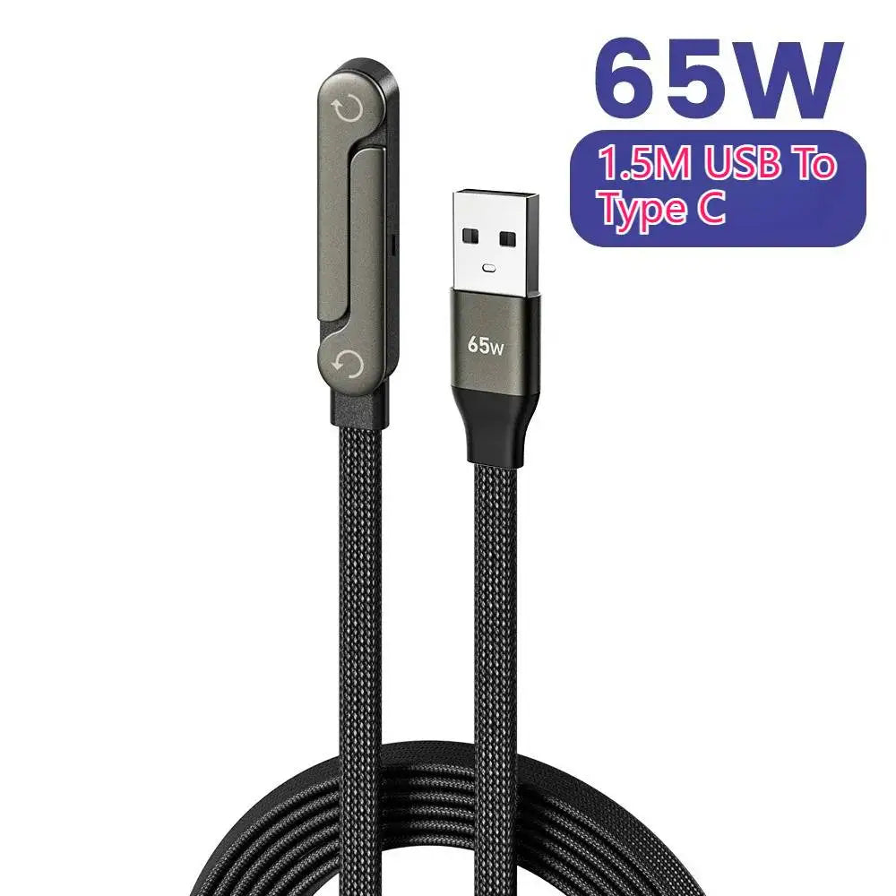 USB Type C Flat Phone Charger Fast Charging Cable C Kick Cable Stand Invisible Support Foldable Holder Charge Bracket For iPhone