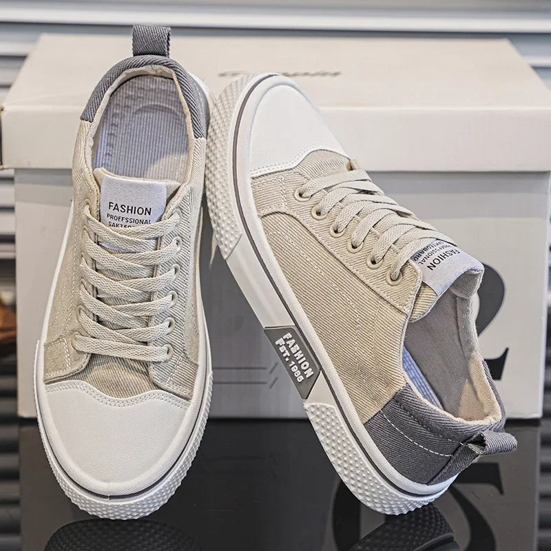 2026 New Summer Men's Breathable Versatile Skateboarding Shoes Men's Soft Bottom Casual Sports Trend Fashion Canvas Shoes 48size