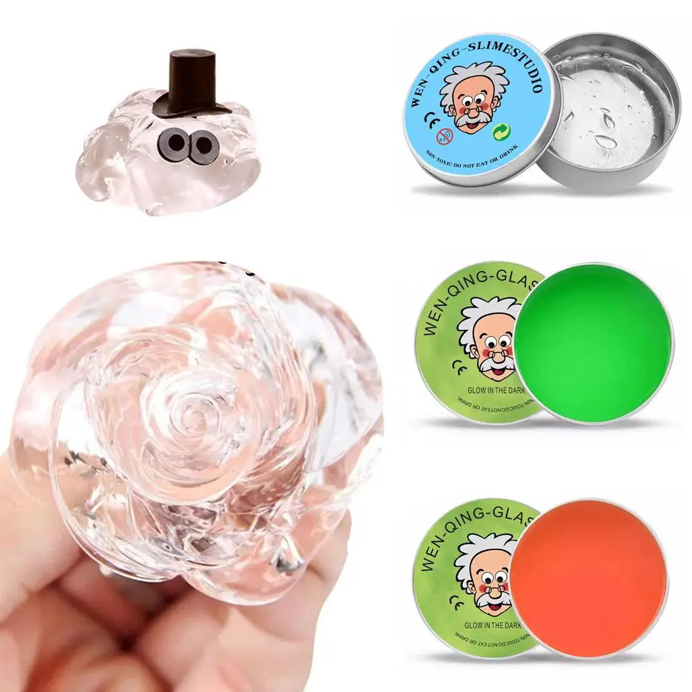 9E-Colorful Non-Newtonian Liquid Decompression Toys Children Transparent Elastic Modeling Compound Non Toxic Creative Crafts