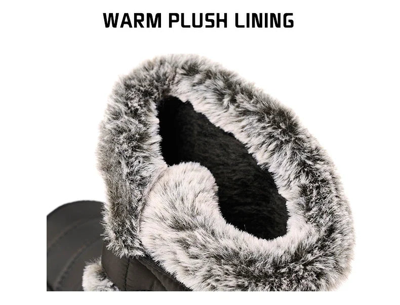 Winter Women Boots Waterproof Snow Boots Plus Size Casual Platform Ankel Boots Warm Fur Women Shoes Antislip Fashion Cotton Shoe