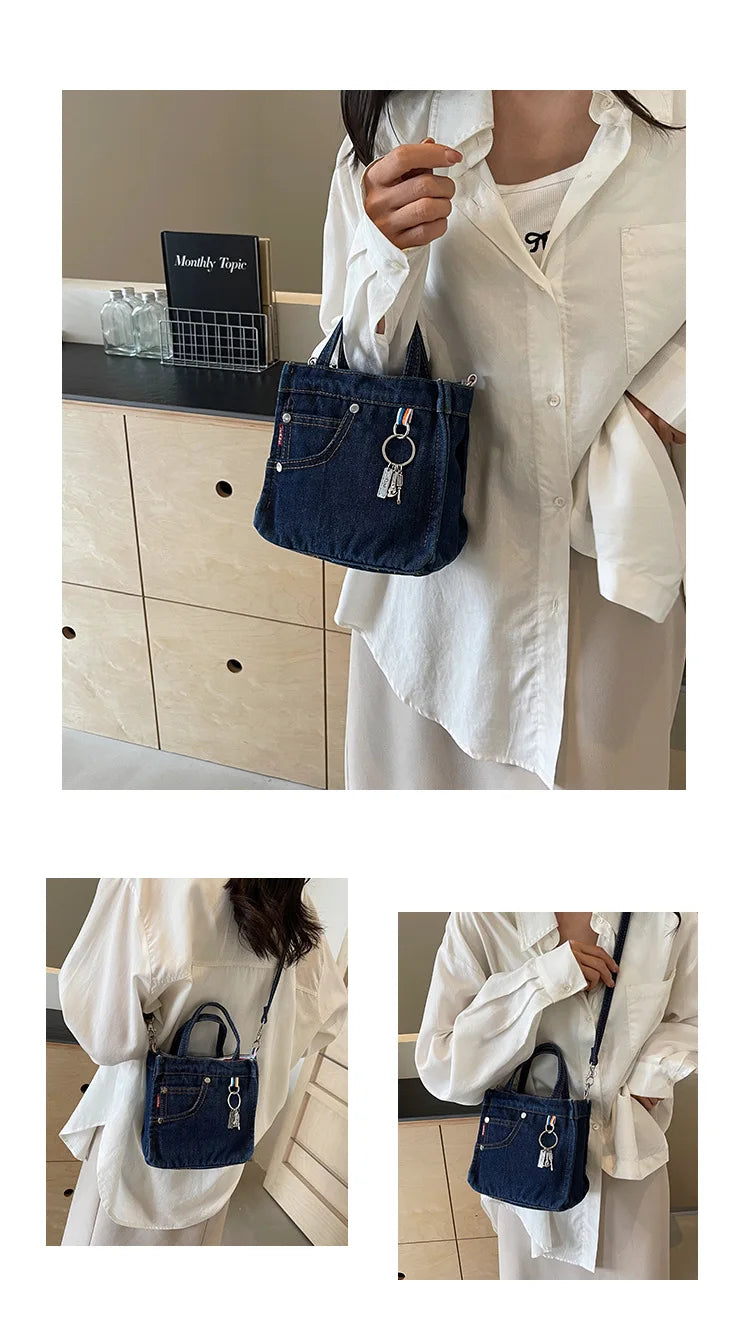 Women's Box Crossbody and Shoulder Handbag | Polyester, Adjustable Strap