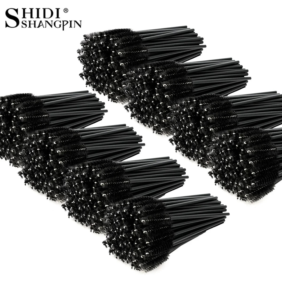 5/50Pcs Black Lashes Brush Cosmetics False Eyelashes Supplies Reusable Makeup Brushes Eyebrow Brush Mascara Wands Make Up Tools