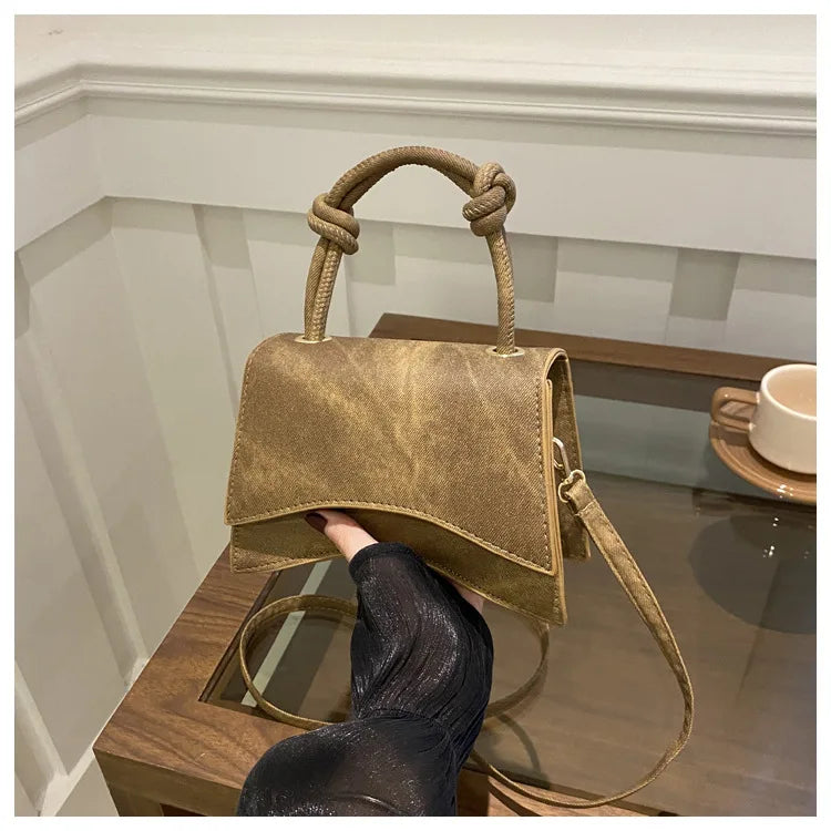 Fashionable Women's Shoulder Bag | Pure Color Trendy Crossbody Bag & Simple Casual Diagonal Bag (Small Square Bags for Autumn & All Seasons)