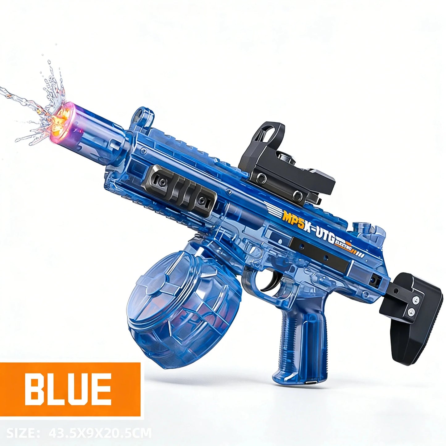 Simulated Firing and Recoil Electric Water Gun Toys Children Automatic Sensor Lights Water Pistol Summer Outdoor Beach Kids Toy