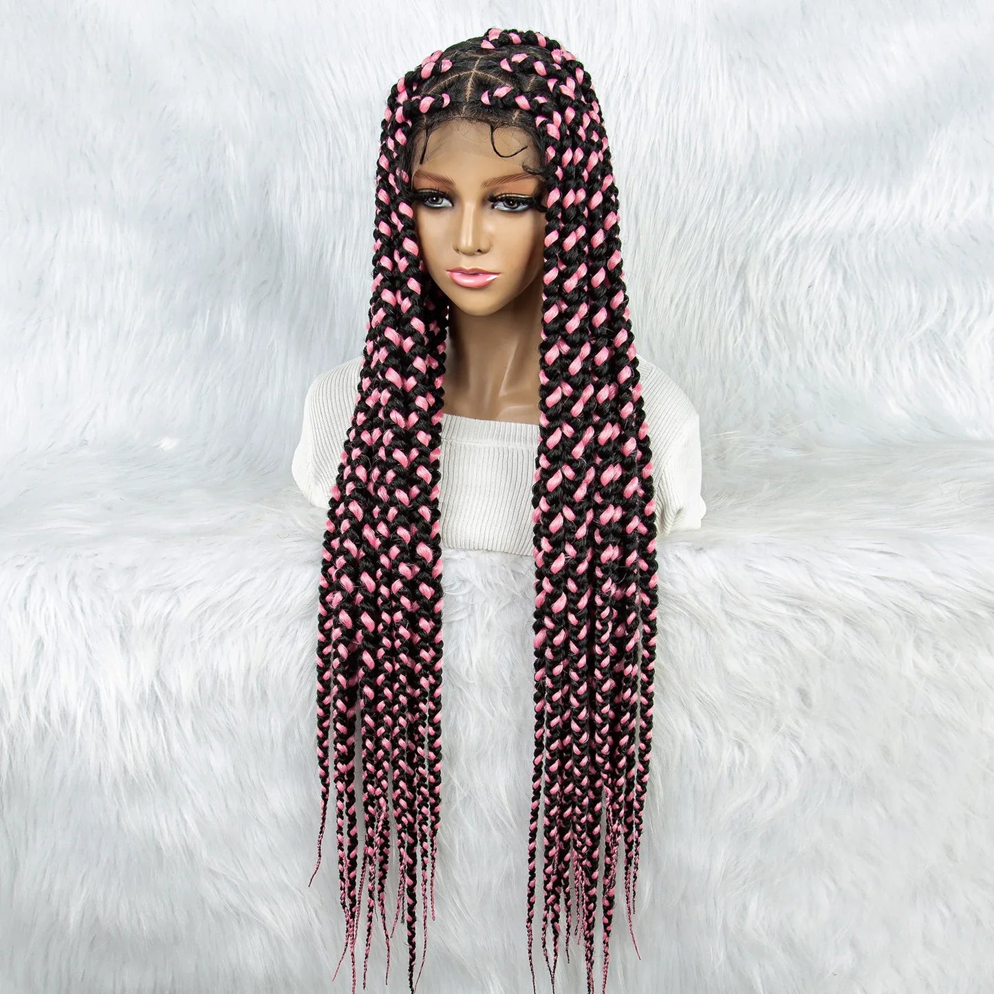 KIMA Colorful Braided Wig | Full Lace | Butterfly Locs & Dreadlocks Options