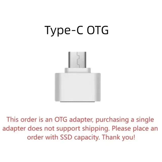 Portable External SSD USB3.2, High Speed 1TB-16TB Solid State Drive, Lightweight Pocket Design for Laptop, Desktop, Mac & Phone