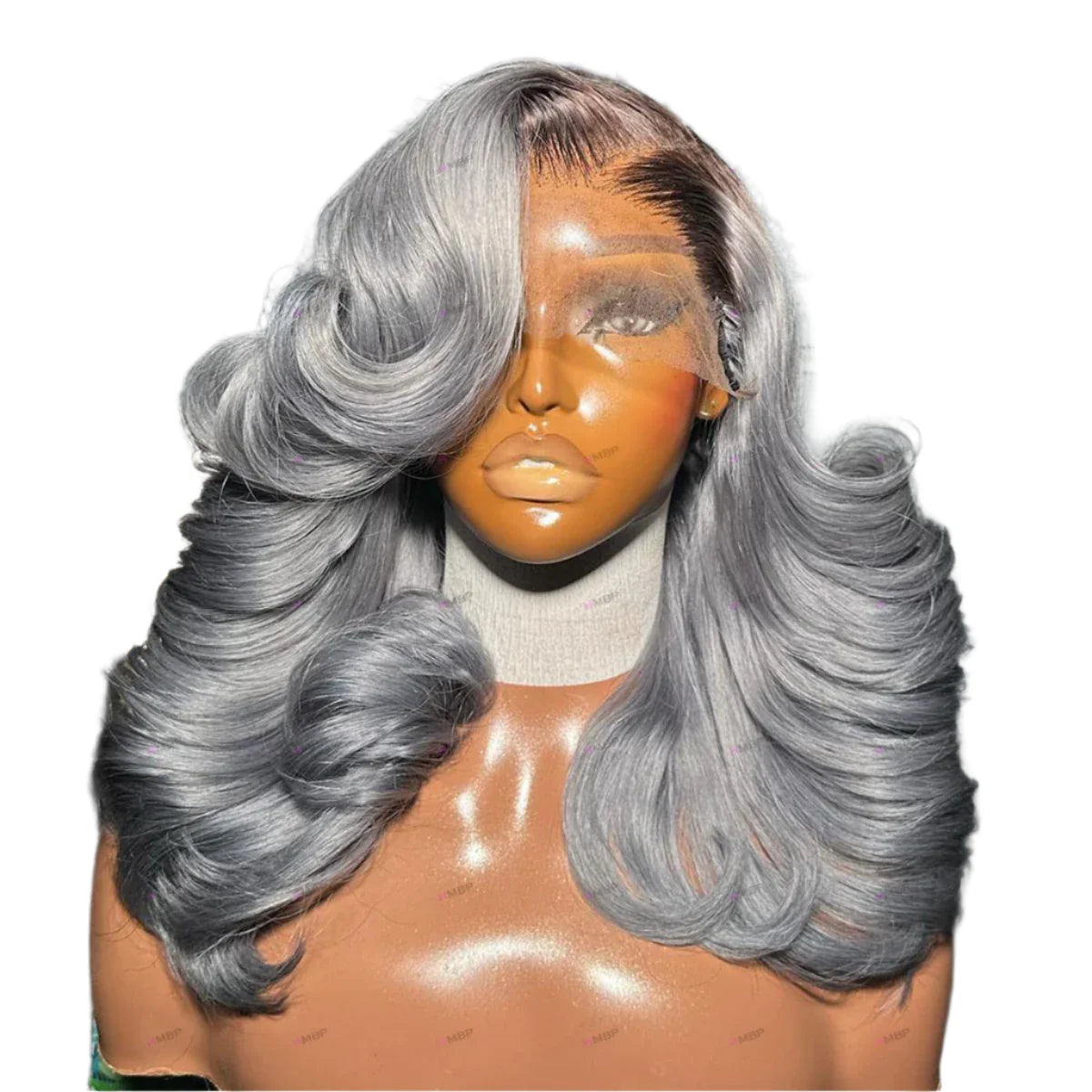 Bouncy Curly Rooted Color HD Lace Front Wig | 13x4 Glueless Human Hair Ready To Go