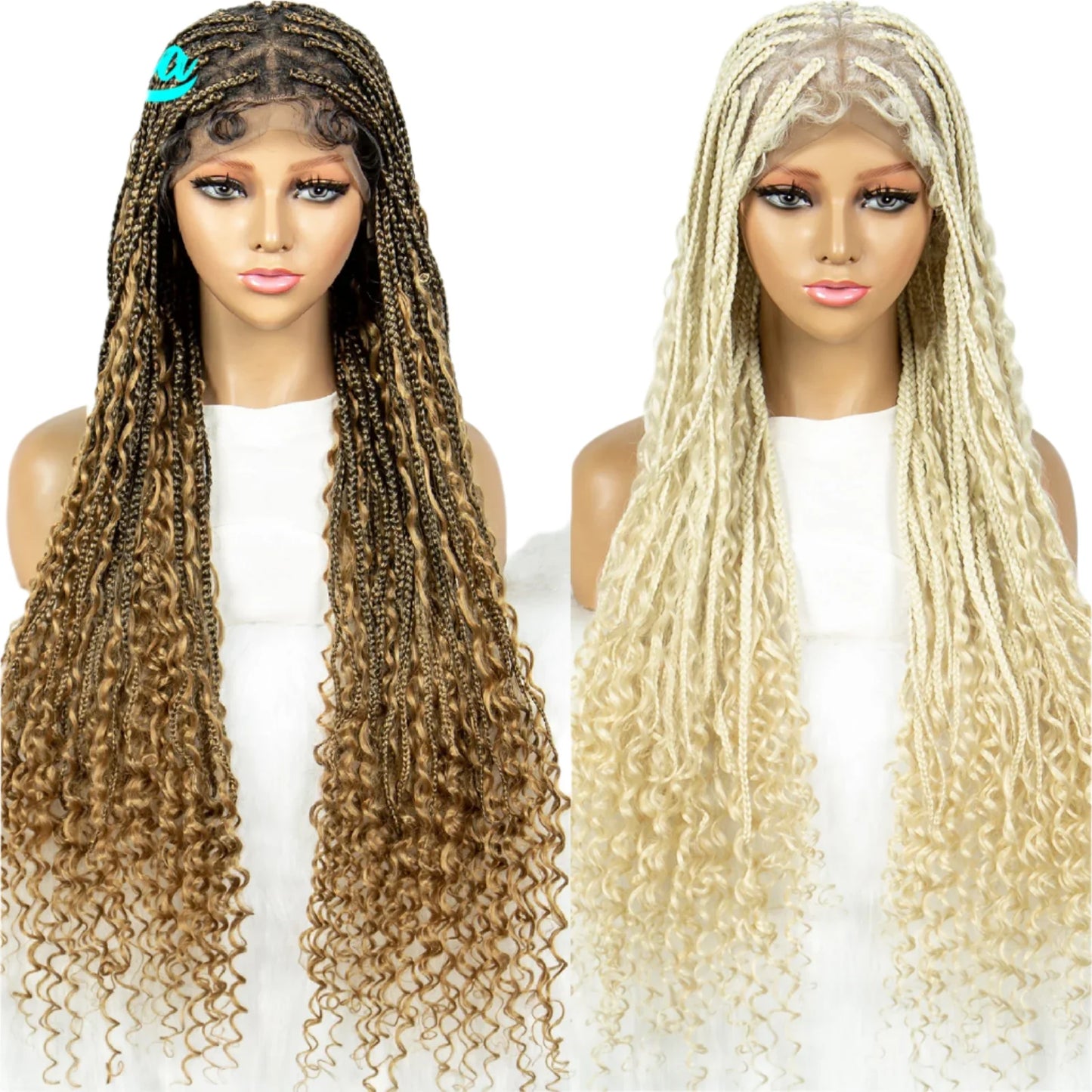 Boho Triangle Knotless Box Braids Wig | Full Lace | Baby Hair | KIMA Synthetic