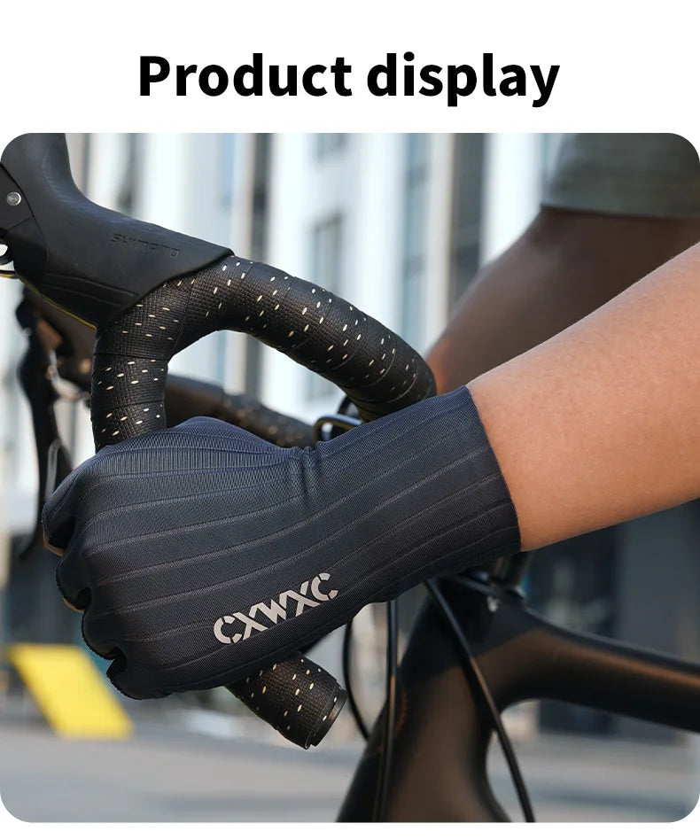 CXWXC Cycling Half Finger Gloves Men Women Breathable Anti-slip Glove Fitness Sport Training Gloves With Extended Wrist Guard