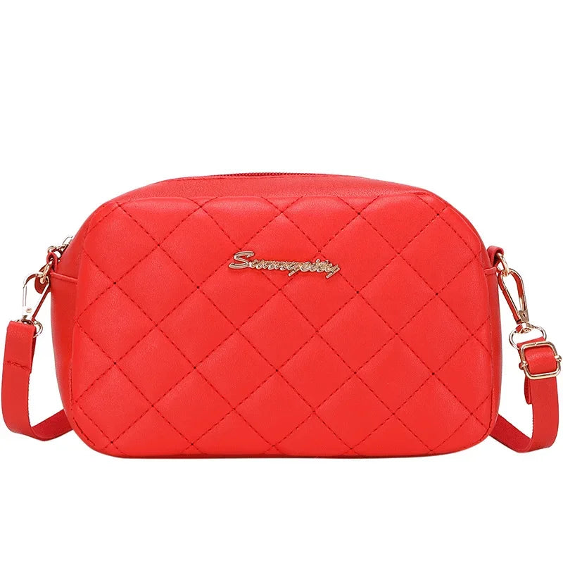 Fashion Wave Pattern Women's Shoulder Bag | Solid Color Crossbody Bag & PU Leather Wide Strap Purse (Female Handbags)