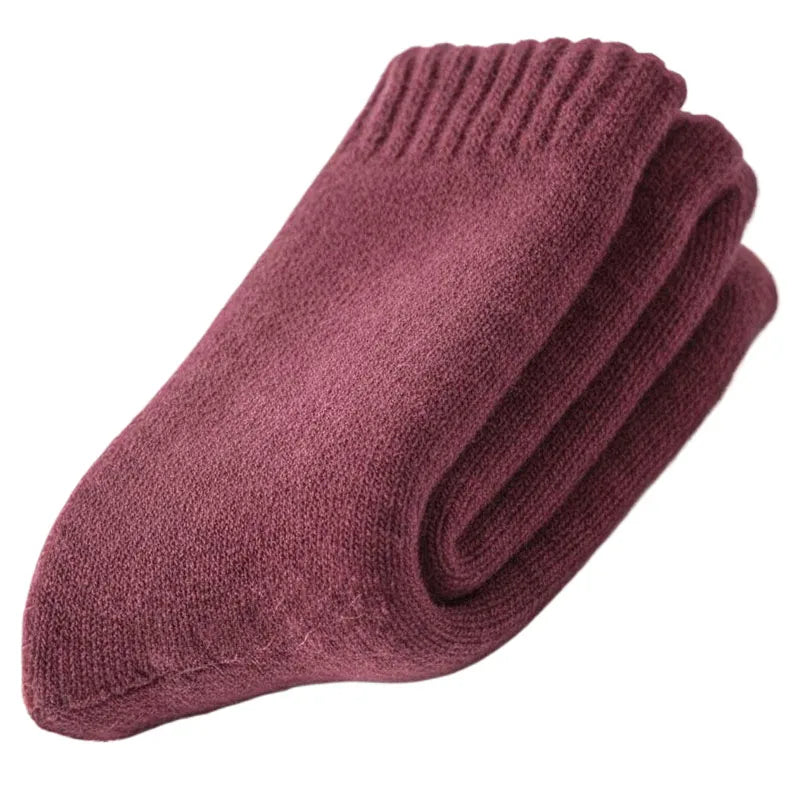 2026 New Winter Super Thicker Warm Socks Wool Male Men Women Socks Solid Socks Merino Wool Socks Against Cold Snow Terry Socks