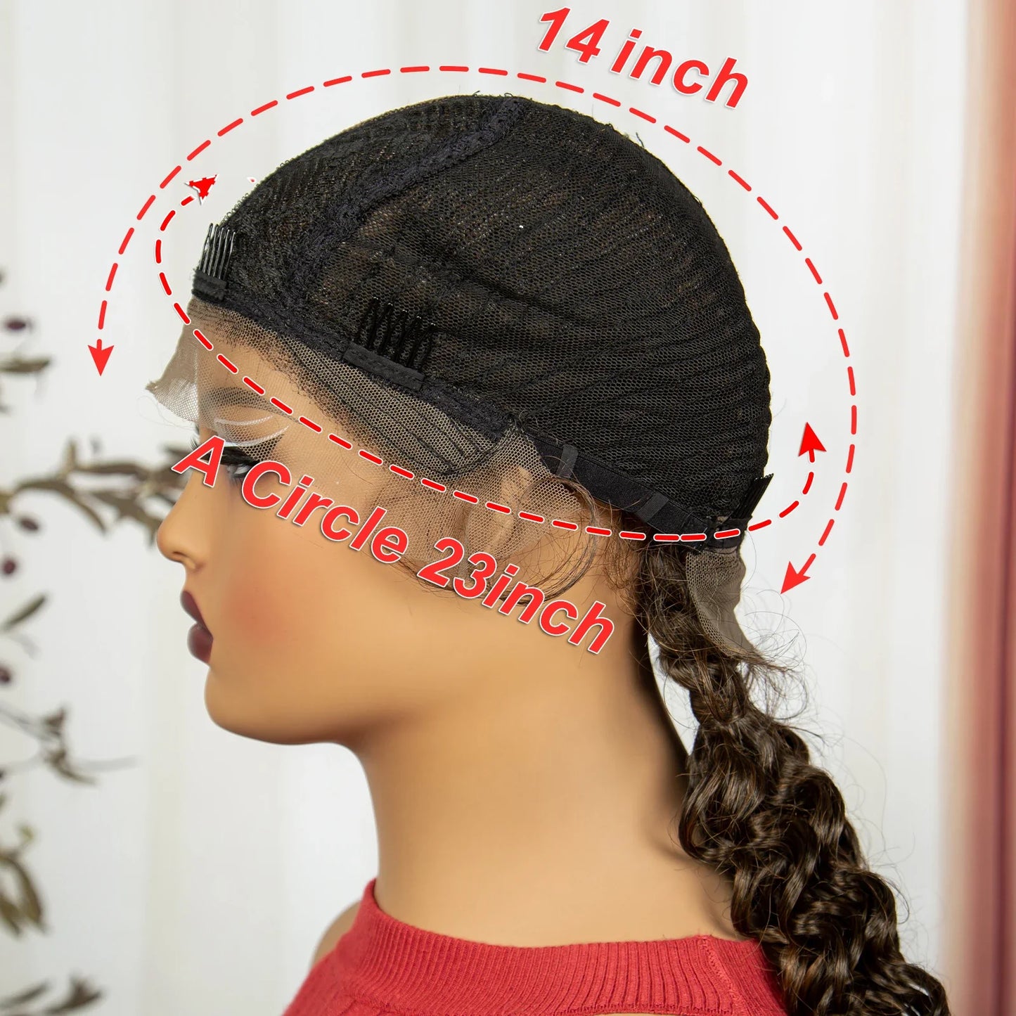 Curly Cornrow Twist Braids Wig | 13x1 T Part Lace | Water Wave | Black Women