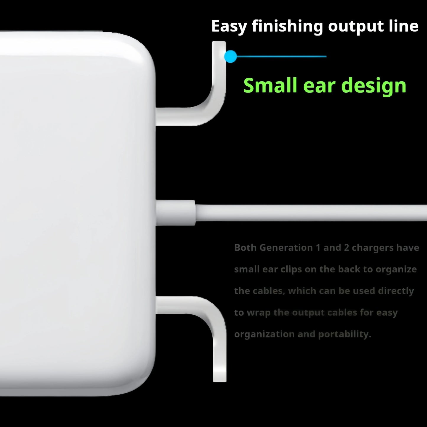 85W T-Type Magnetic Laptop Charger Power Adapter A1398 A1417 A1424 CE FCC RoHS UKCA Certified