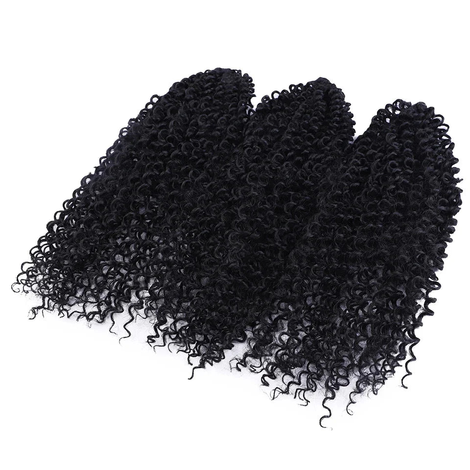 18 Inch Passion Twist Braids Crochet Hair | Afro Kinky Curly | 60 Strands