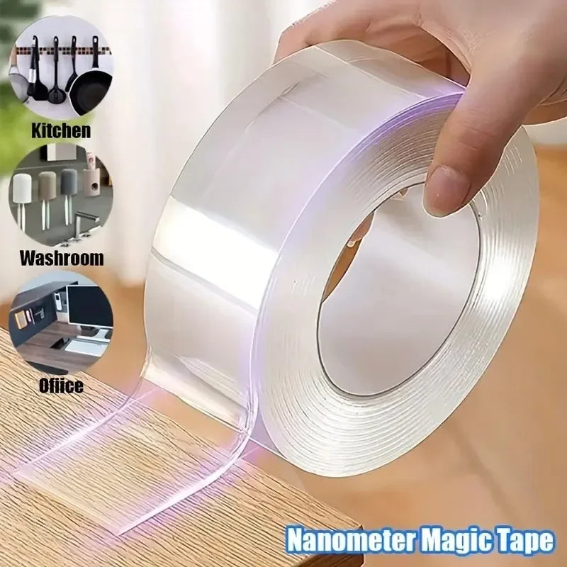 1/3/5m Nano Tape Double-Sided Adhesive Tape Traceless Waterproof Tape for Bathroom Kitchen Sink Tap Gel Sticker Home Improvement