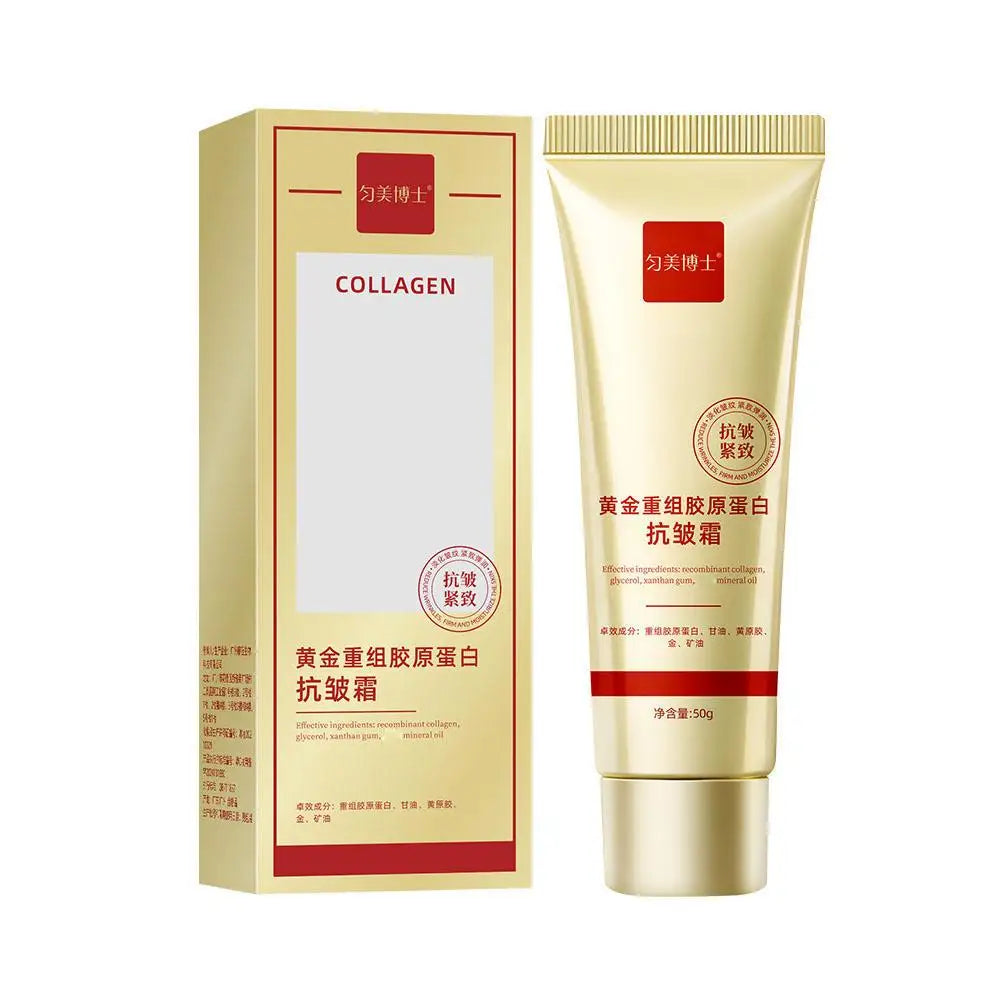 Gold Collagen Anti Wrinkle Cream Facial Tightening Moisturizing Fade Facial Fine Lines Facial Skin Care Products